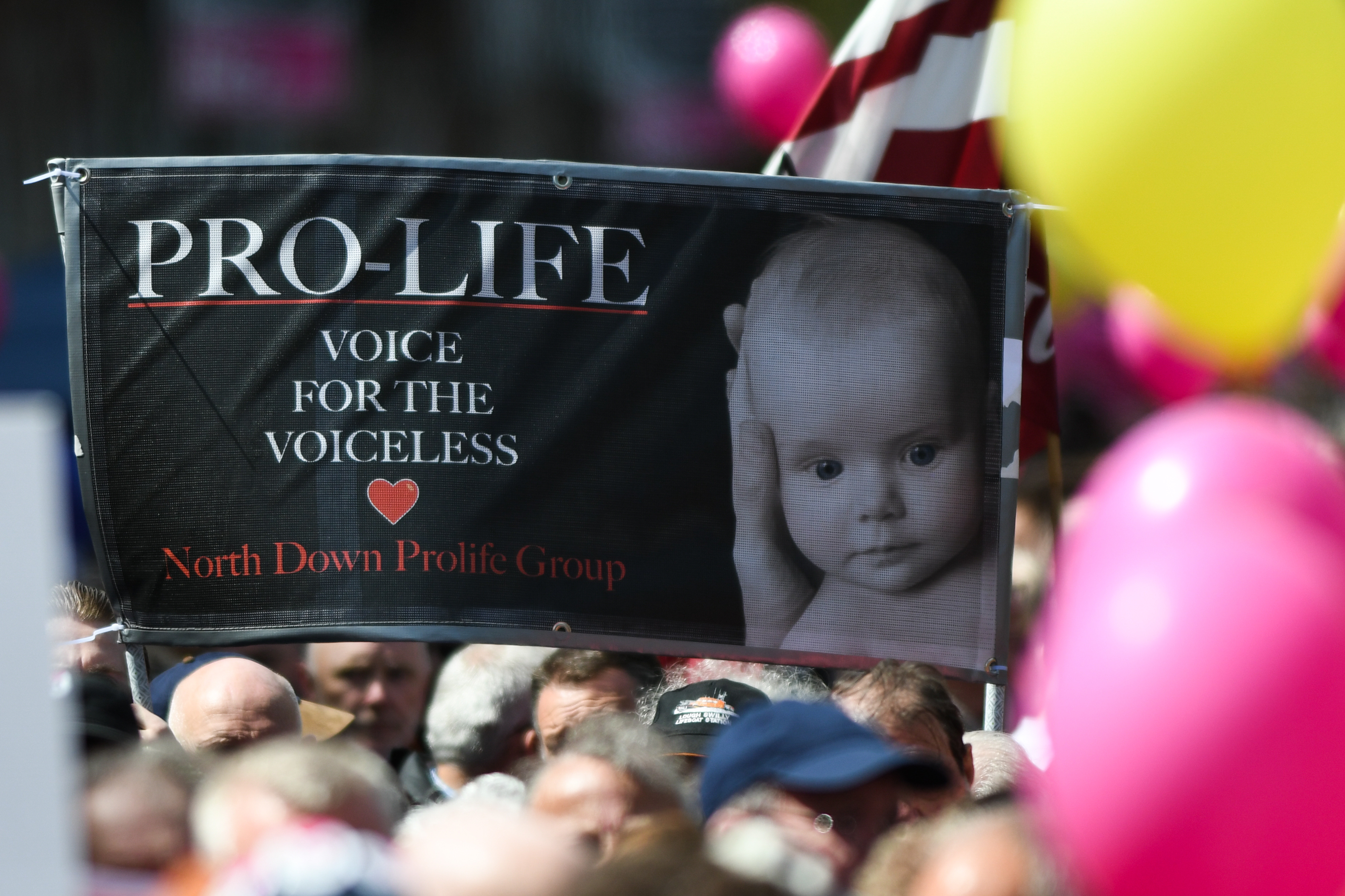 Manifestanten tegen abortus