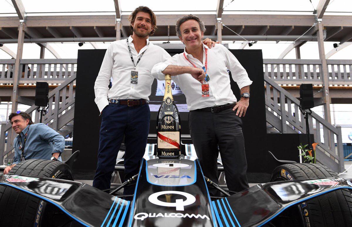 Carl Gurdjian (links) met Alejandro Agag, de bedenker van de Formule E