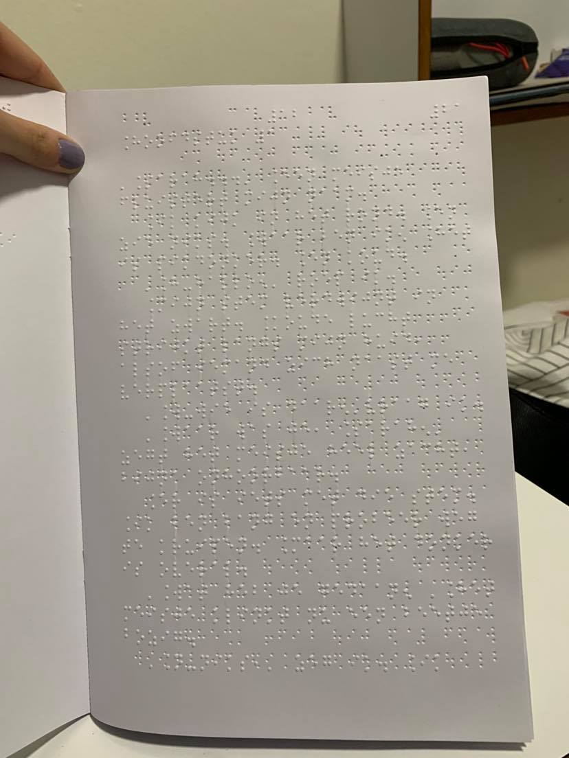 pagina met braille